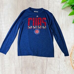 Majestic Mens Evolution T Shirt Chicago Cubs Tee Size M MLB Baseball‎